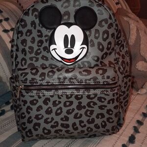 Mickey Mouse Leopard Print Backpack
